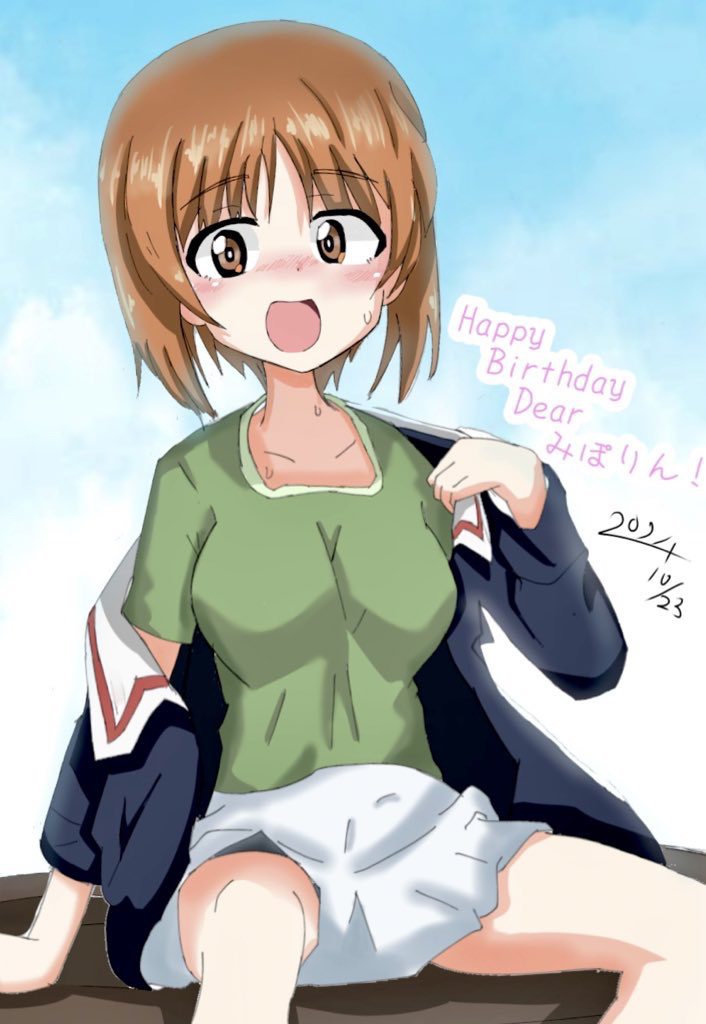 nishizumi miho (girls und panzer) drawn by user_swhz4525