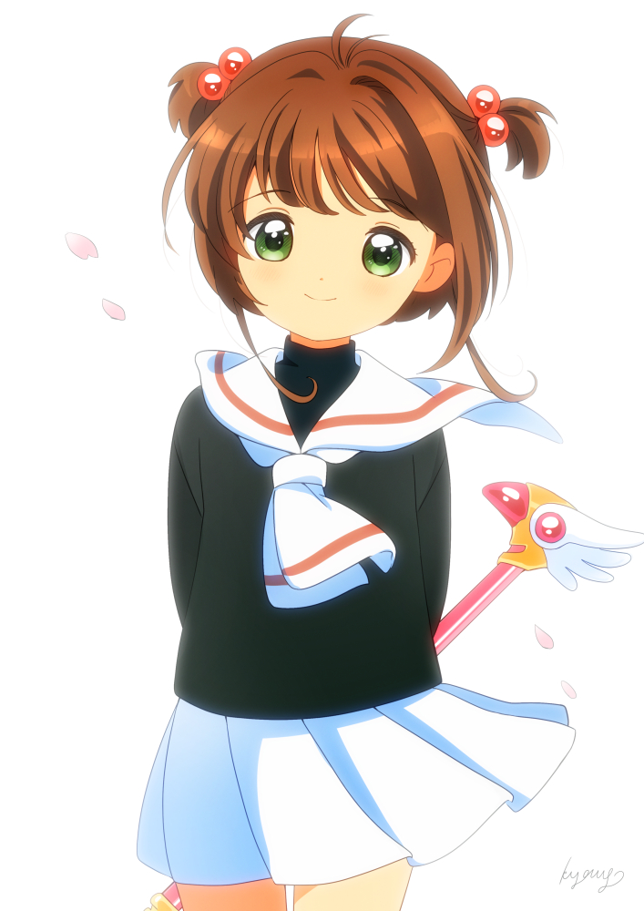 kinomoto sakura (cardcaptor sakura) drawn by kyanos_(b_0000ff)