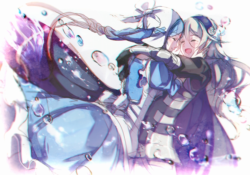 female corrin and lilith (fire emblem and 1 more) drawn by maruo_(mokurentenpu)