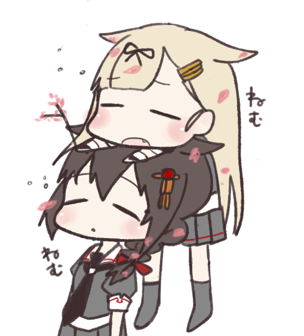 shigure, yuudachi, shigure kai ni, and yuudachi kai ni (kantai collection) drawn by ibuki_(ibukiro1003)