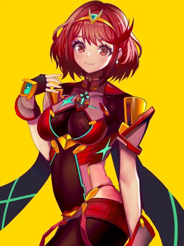 pyra (xenoblade chronicles and 1 more) drawn by rokuba