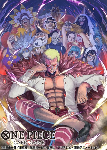 donquixote doflamingo, baby 5, sugar, viola, dellinger, and 9 more (one piece and 1 more) drawn by nagare_seiya