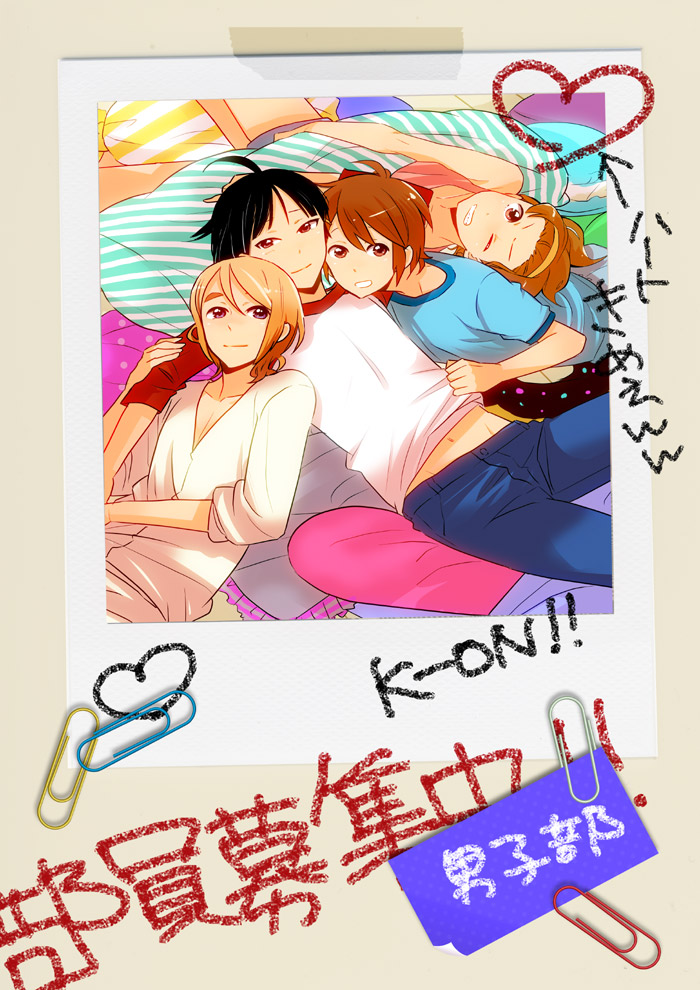 akiyama mio, hirasawa yui, tainaka ritsu, and kotobuki tsumugi (k-on!) drawn by wagimocco