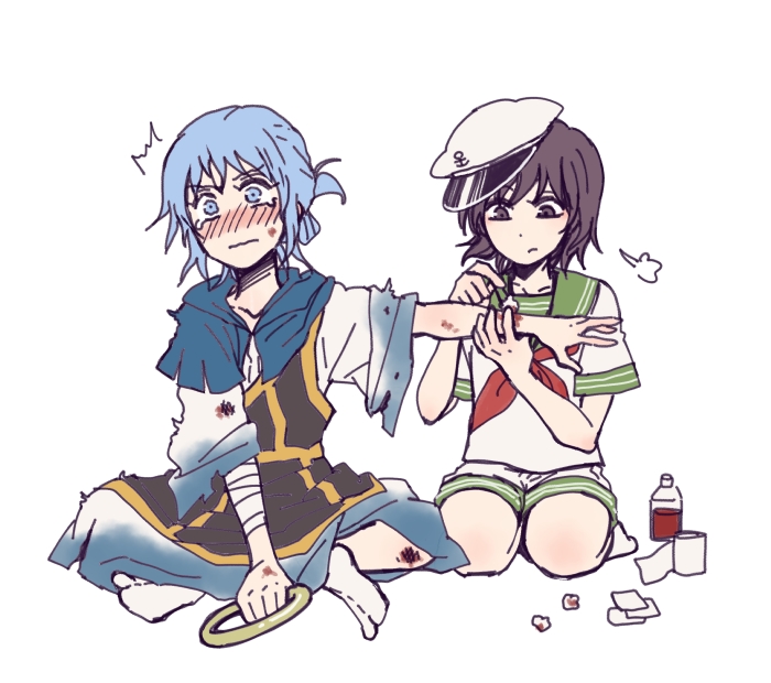 murasa minamitsu and kumoi ichirin (touhou) drawn by charin