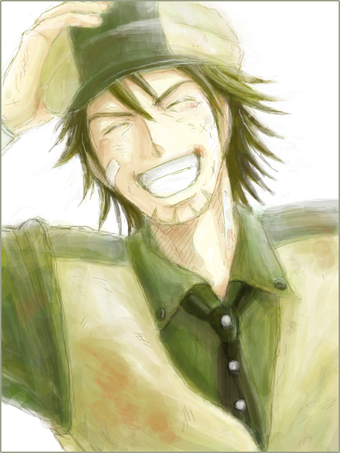 kaburagi t. kotetsu (tiger & bunny) drawn by ki_nu_go_shi