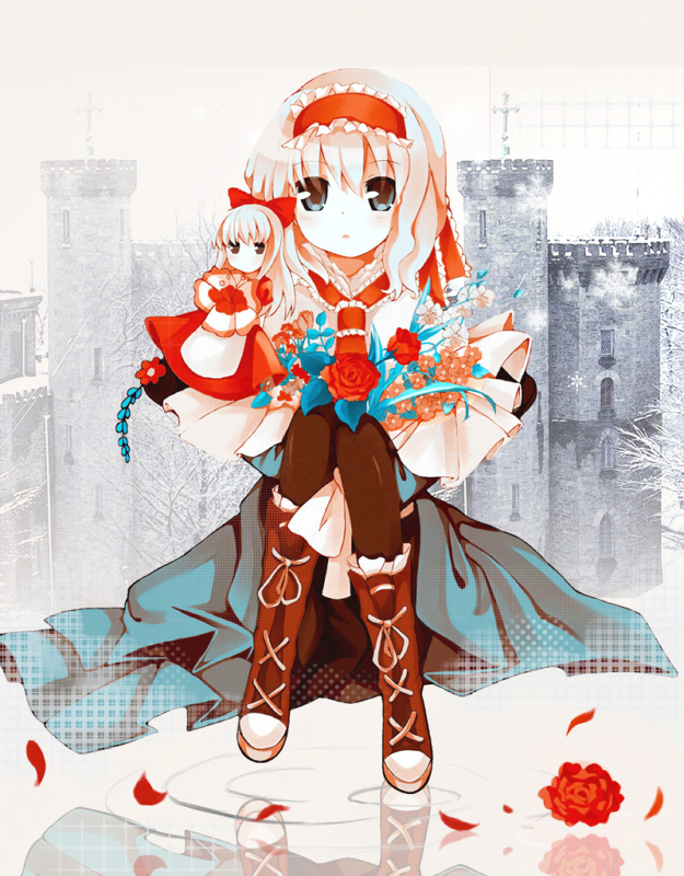 alice margatroid and shanghai doll (touhou) drawn by qiao_xing