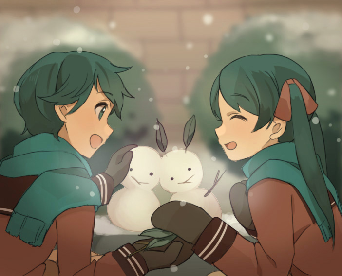 mogami and mikuma (kantai collection) drawn by linaria_(ookinahitomi)