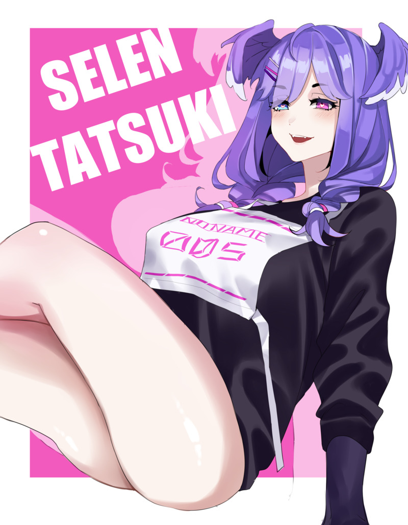 selen tatsuki (nijisanji and 1 more) drawn by luxiemsimping