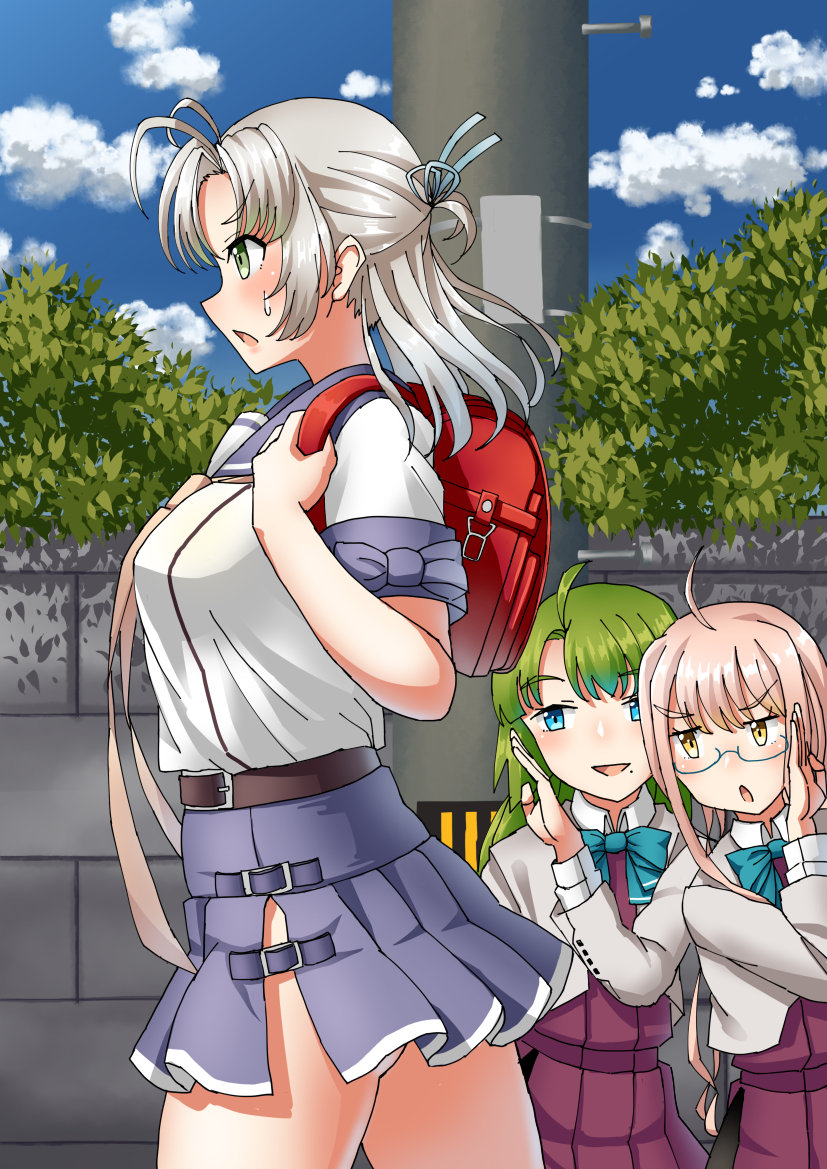 makigumo, kinugasa, yuugumo, kinugasa kai ni, yuugumo kai ni, and 1 more (kantai collection) drawn by mayura_(lucadia)