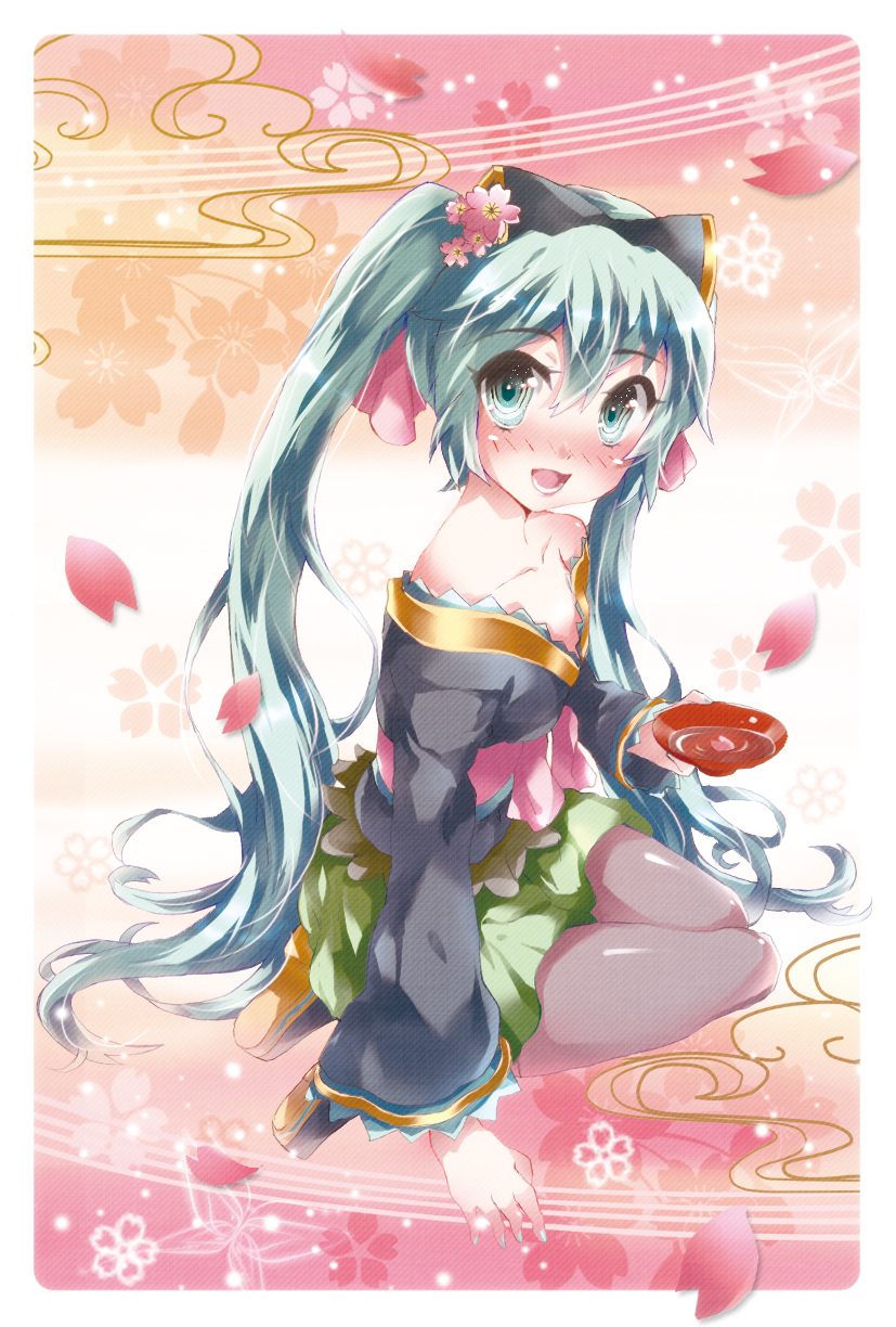 hatsune miku (vocaloid and 2 more) drawn by tottsuan
