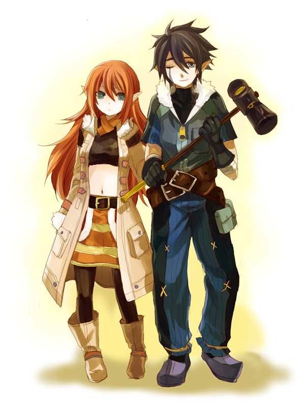toona and gadzhi (rune factory and 2 more) drawn by hanakotoba12