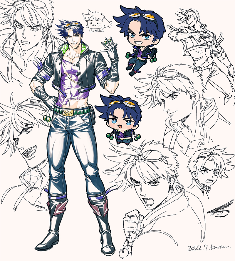 joseph joestar (jojo no kimyou na bouken and 1 more) drawn by kuren
