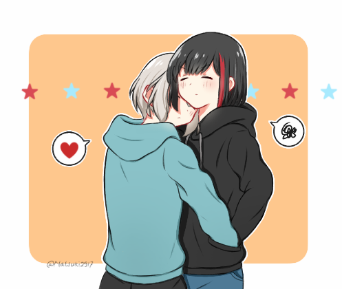 mitake ran and aoba moca (bang dream!) drawn by natsuki_(2917)