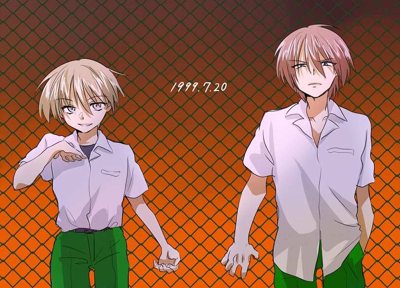 mamiya takuji and minakami yukito (tsui no sora) drawn by fujisaki_yuu_(nkrm)