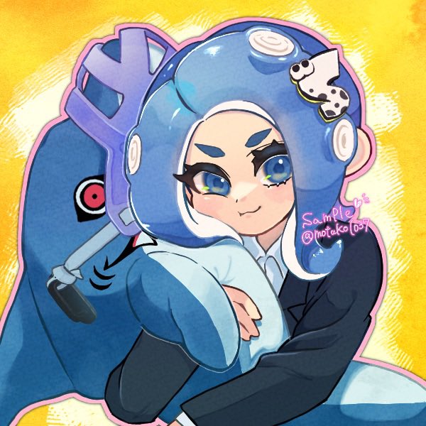 octoling player character and octoling girl (splatoon and 1 more) drawn by motuko1037