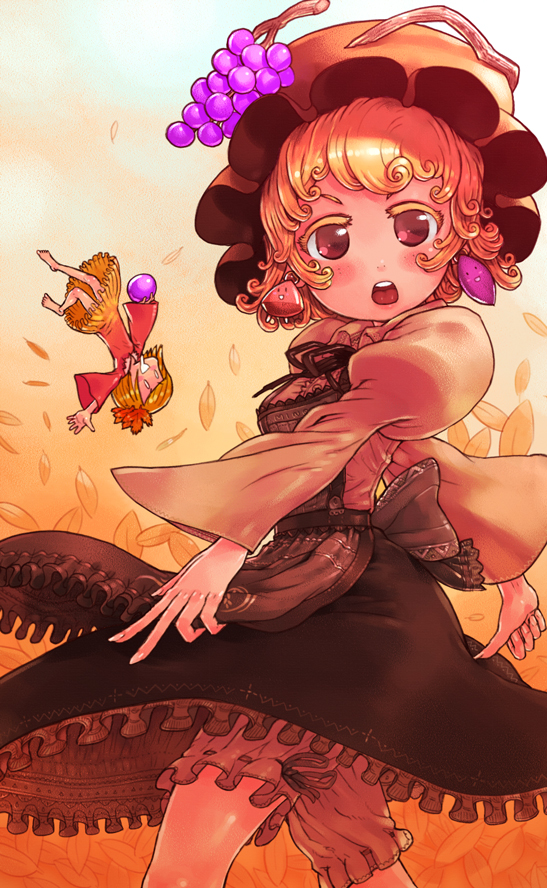 aki minoriko and aki shizuha (touhou) drawn by yst