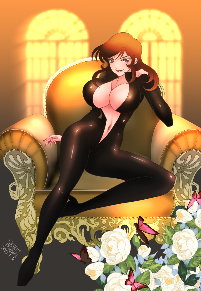 mine fujiko (lupin iii) drawn by nicoleezawa