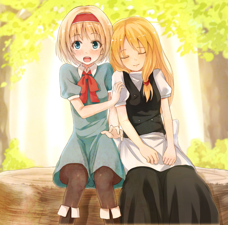 kirisame marisa and alice margatroid (touhou) drawn by yoake_no_koromo