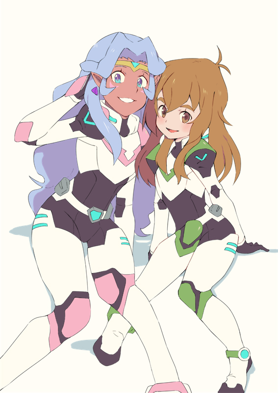 pidge gunderson and princess allura (voltron and 1 more) drawn by miyata_(lhr)