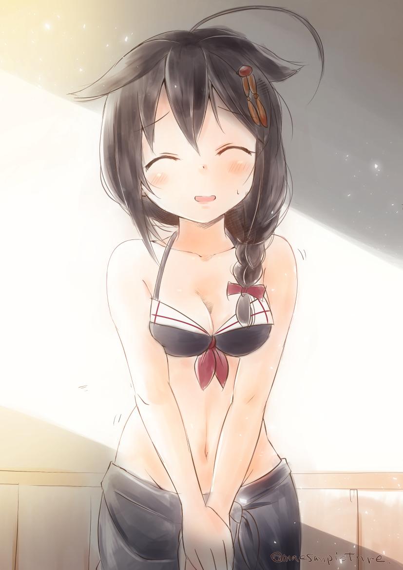 shigure and shigure kai ni (kantai collection) drawn by mae_(maesanpicture)