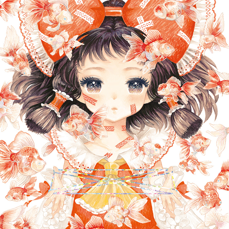 hakurei reimu (touhou) drawn by takatora