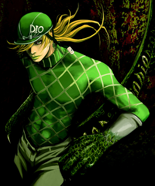 diego brando and scary monsters (jojo no kimyou na bouken and 1 more) drawn by asm000