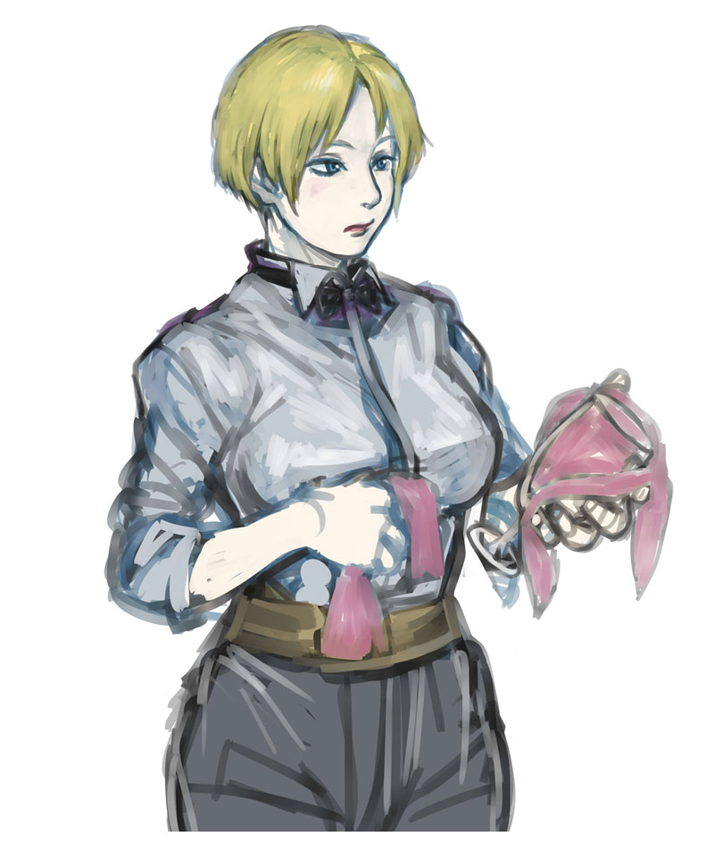 king (the king of fighters and 1 more) drawn by kishizuka_kenji