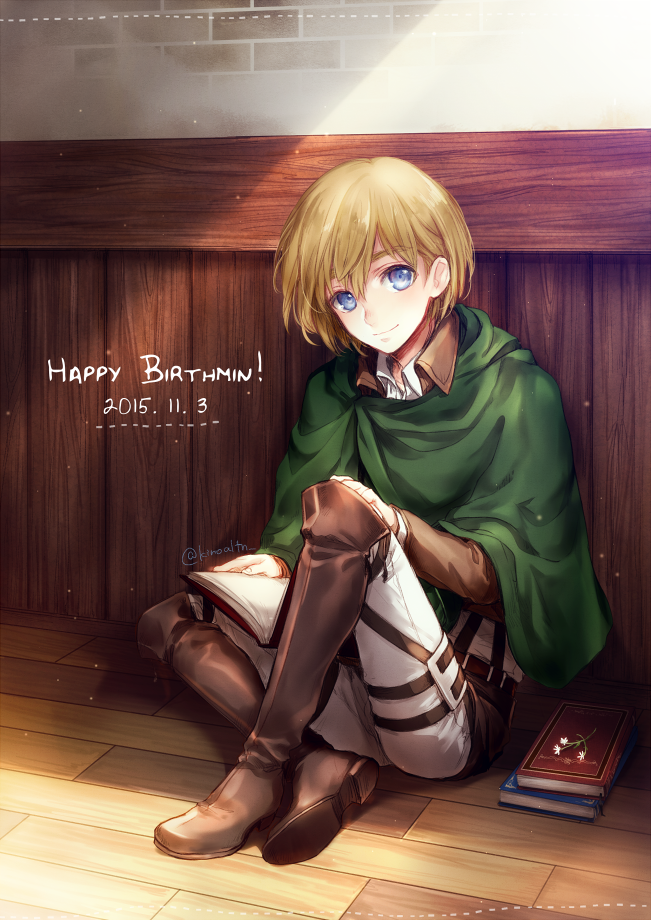 armin arlert (shingeki no kyojin) drawn by kino25_n