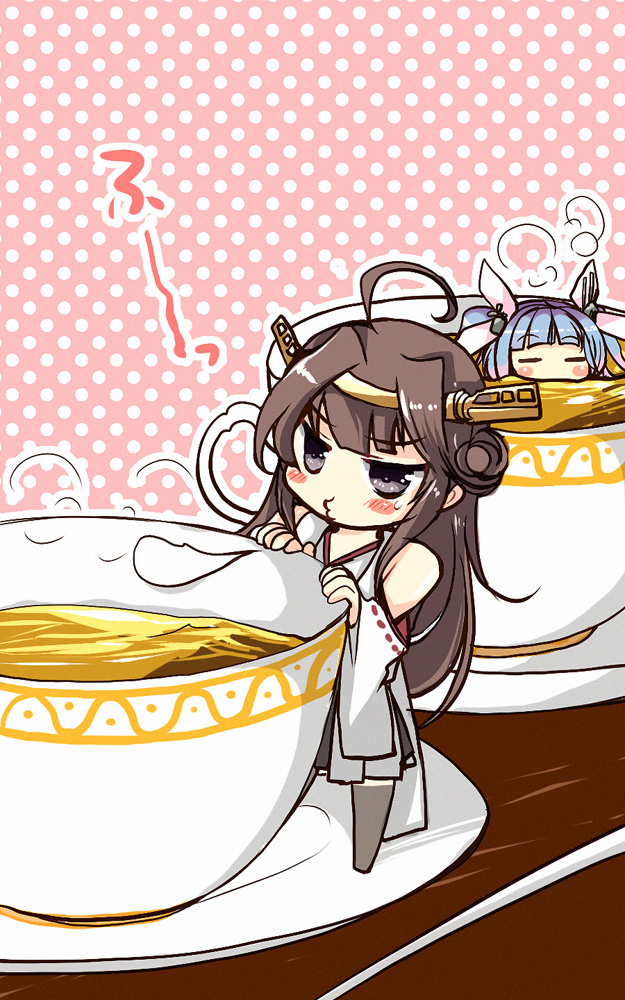 kongou and i-19 (kantai collection) drawn by teramoto_kaoru
