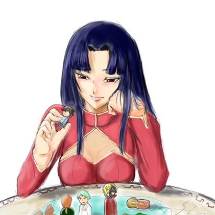 wang liu mei (gundam and 1 more) drawn by iriza
