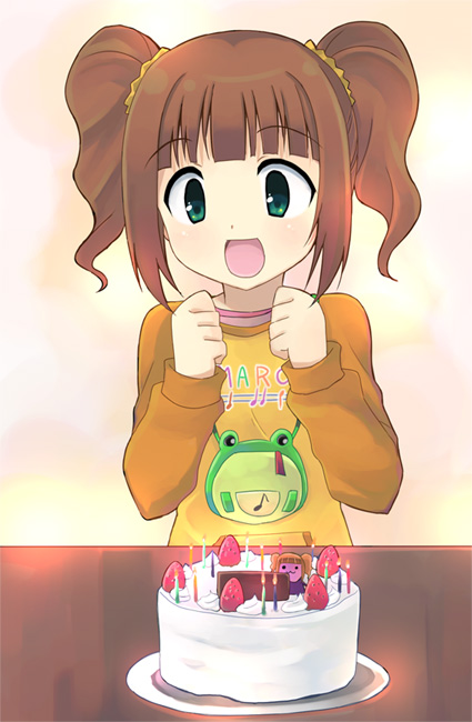 takatsuki yayoi and yayoi creature (idolmaster and 1 more) drawn by otoutogimi
