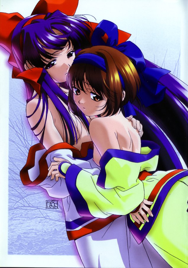 nakoruru and rimururu (samurai spirits) drawn by watanabe_akio