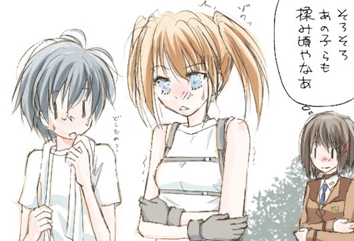 yagami hayate, subaru nakajima, and teana lanster (lyrical nanoha and 1 more)