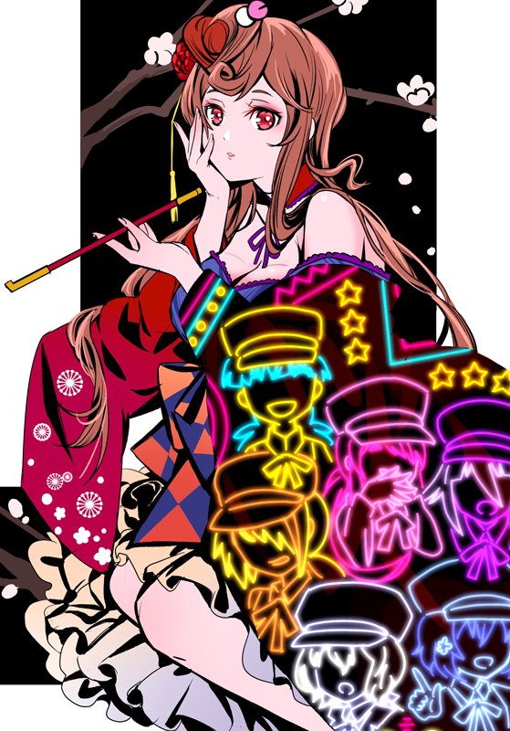 konno junko, minamoto sakura, mizuno ai, nikaidou saki, hoshikawa lily, and 2 more (zombie land saga) drawn by da_huang