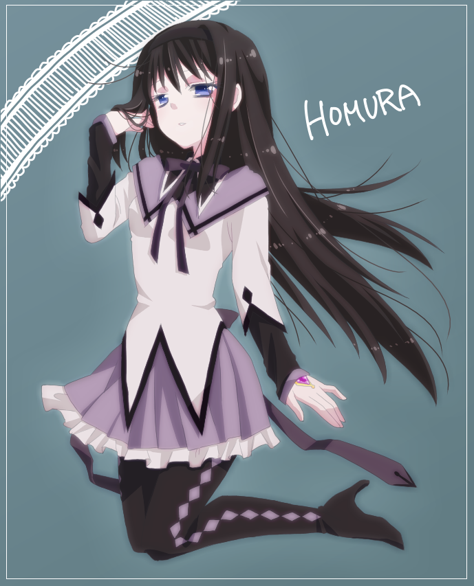 akemi homura (mahou shoujo madoka magica) drawn by hinoto_(sachinoki)