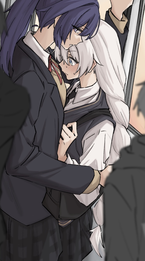 kiana kaslana and raiden mei (honkai and 1 more) drawn by syonosuke9573