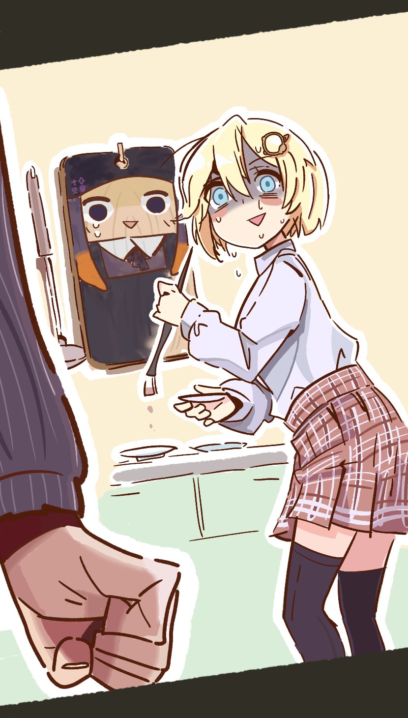 ninomae ina'nis and watson amelia (hololive and 1 more) drawn by coom_rad