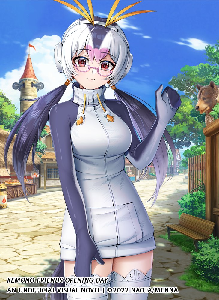 royal penguin (kemono friends and 1 more) drawn by menna_(0012)