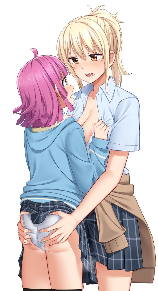 tennoji rina and miyashita ai (love live! and 1 more) drawn by nosa