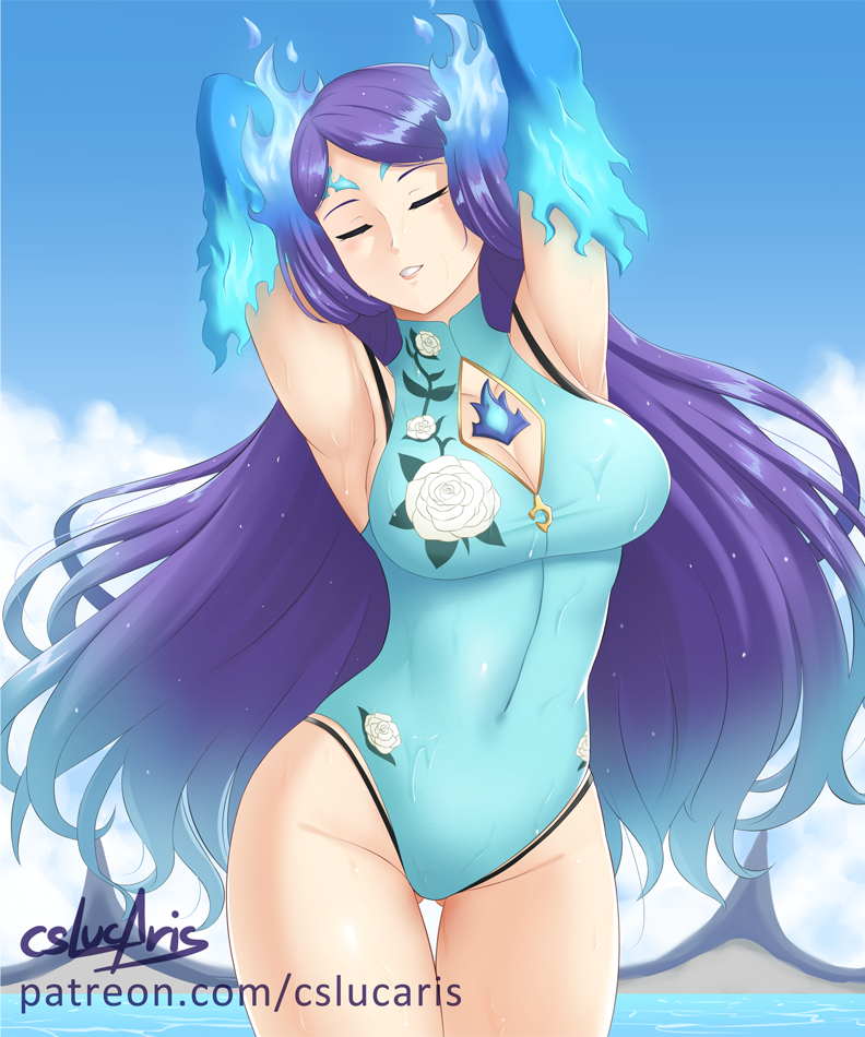 brighid (xenoblade chronicles and 1 more) drawn by cslucaris