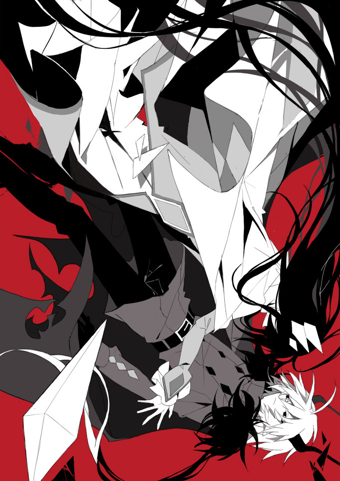 kcalb and etihw (funamusea and 1 more) drawn by nuuunuuu