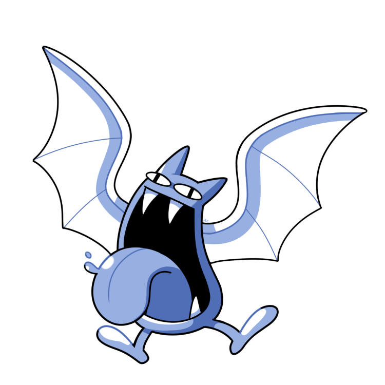 golbat (pokemon and 1 more) drawn by rumwik