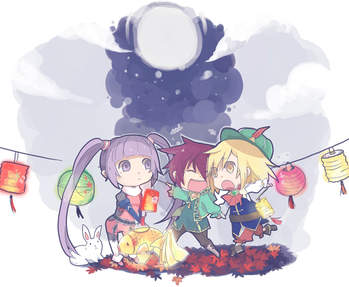 sophie, asbel lhant, and richard (tales of and 1 more) drawn by miong
