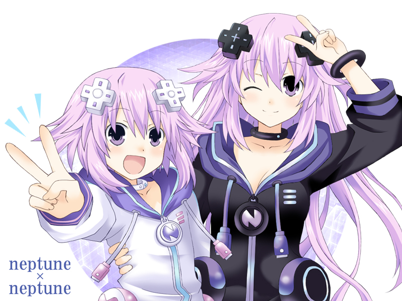 neptune and adult neptune (neptune and 1 more) drawn by kagura_ittou