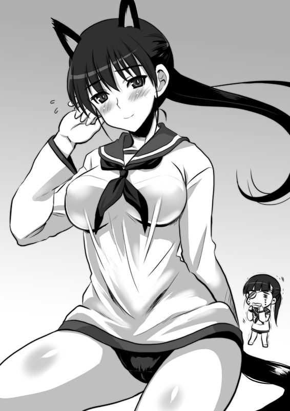 sakamoto mio and kitagou fumika (world witches series and 2 more) drawn by kyogoku_shin