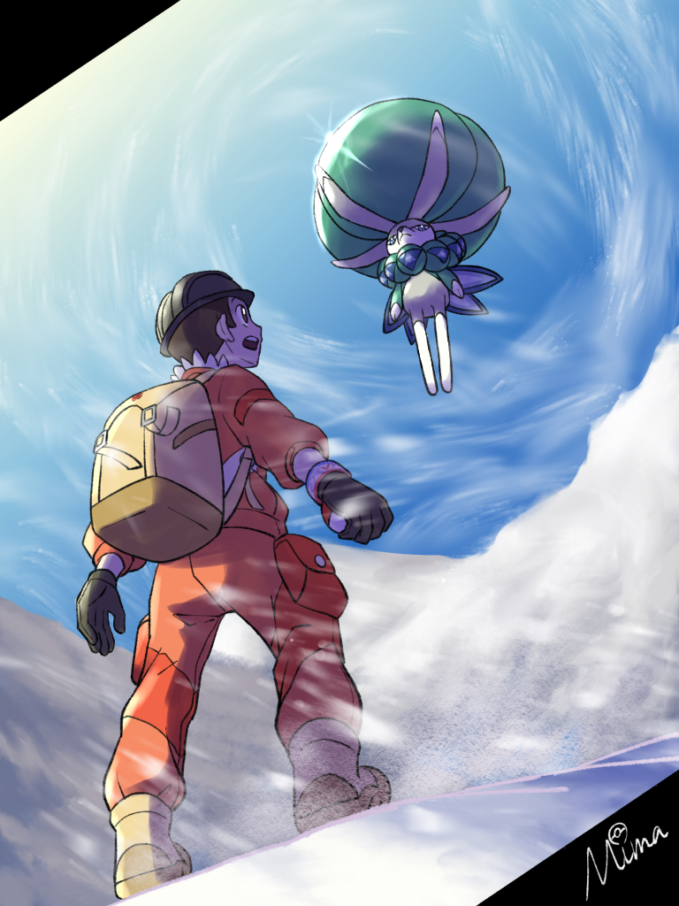 victor and calyrex (pokemon and 1 more) drawn by hungry_seishin