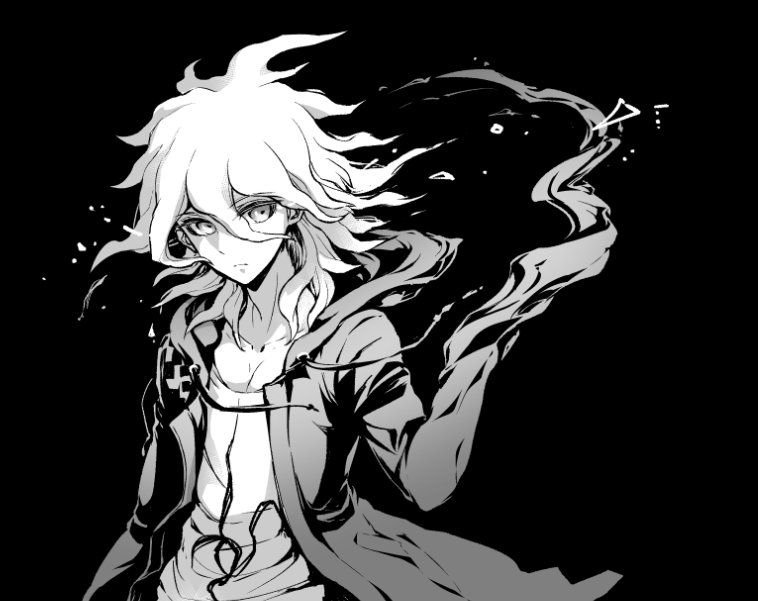 komaeda nagito (danganronpa and 1 more) drawn by youko-shima