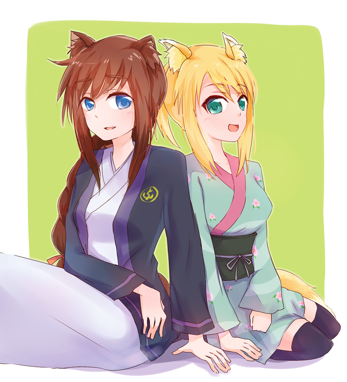 yukikaze panettone and brioche d'arquien (dog days) drawn by monster28