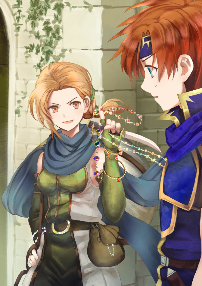 roy and cath (fire emblem and 1 more) drawn by shoochiku_bai