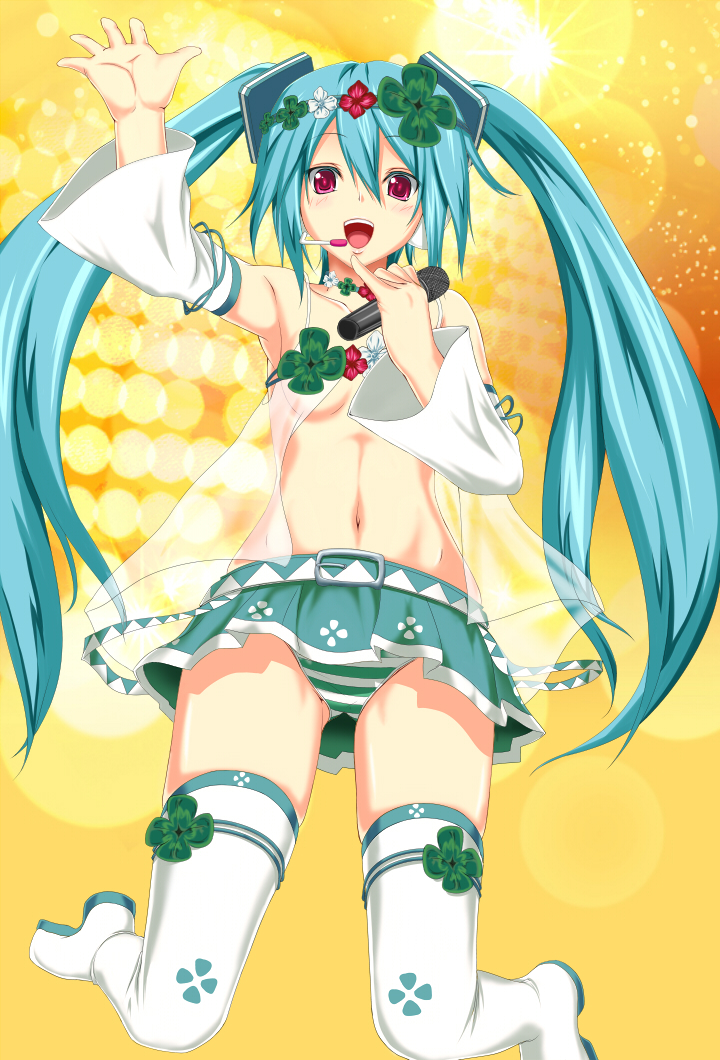 hatsune miku (vocaloid and 2 more) drawn by odaodaoaoda